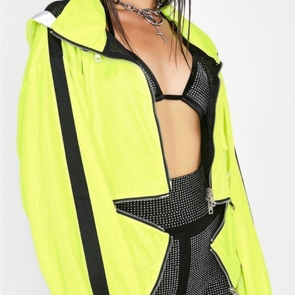 I.AM.GIA Neptune Hazard Neon Zip Convertible Jacket - Picture 2 of 12
